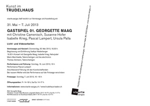 Gastspiel 1, Einlaungskarte
